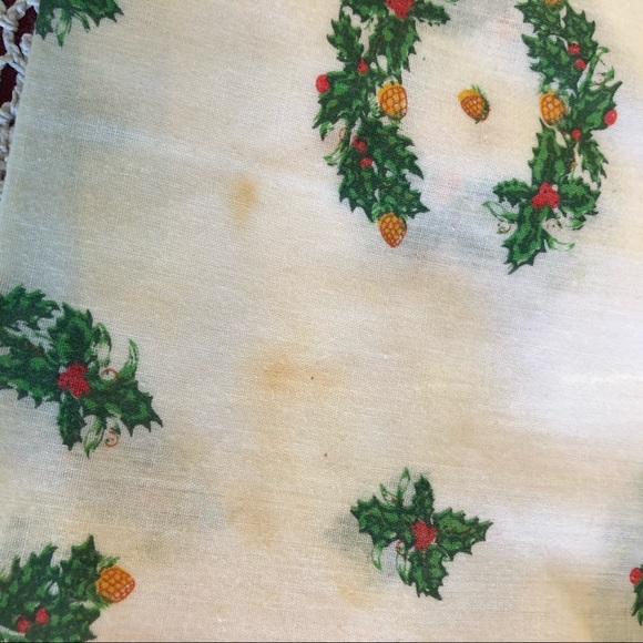12 VTG Christmas Napkins Handkerchief Cotton Blend - Picture 8 of 8
